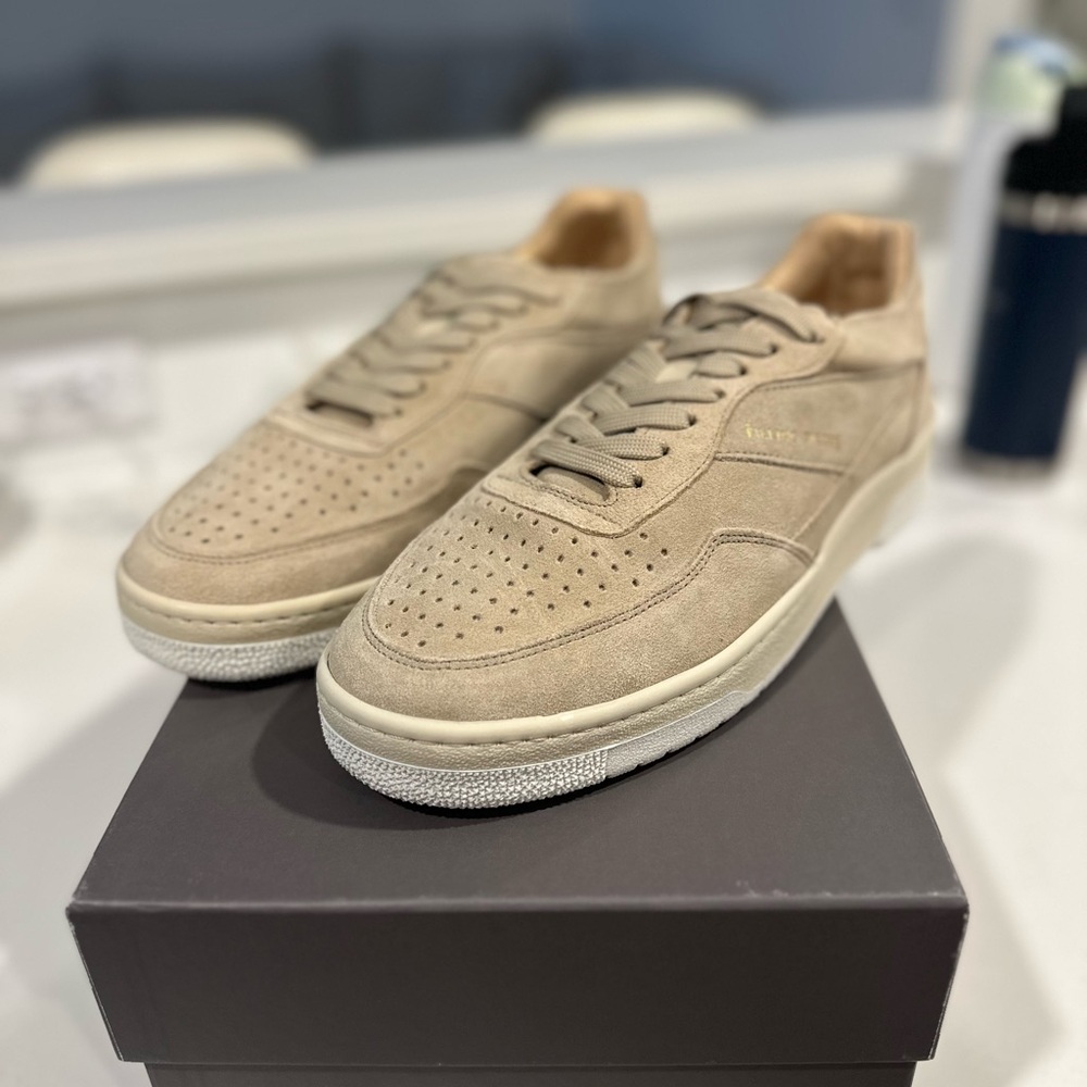 Filling Pieces Beige Suede Sneakers